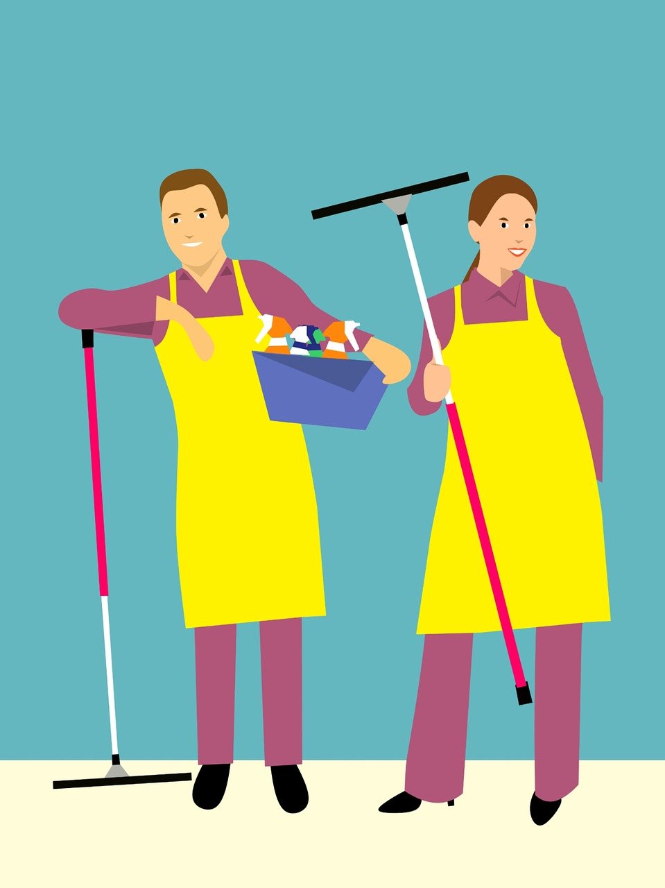 together cleaning the house, family, husband-2980867.jpg